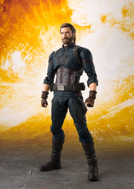 Captain America & Tamashii Effect Explosion - S.H. Figuarts - Bandai Tamashii Nations - Anime Figuren günstig kaufen