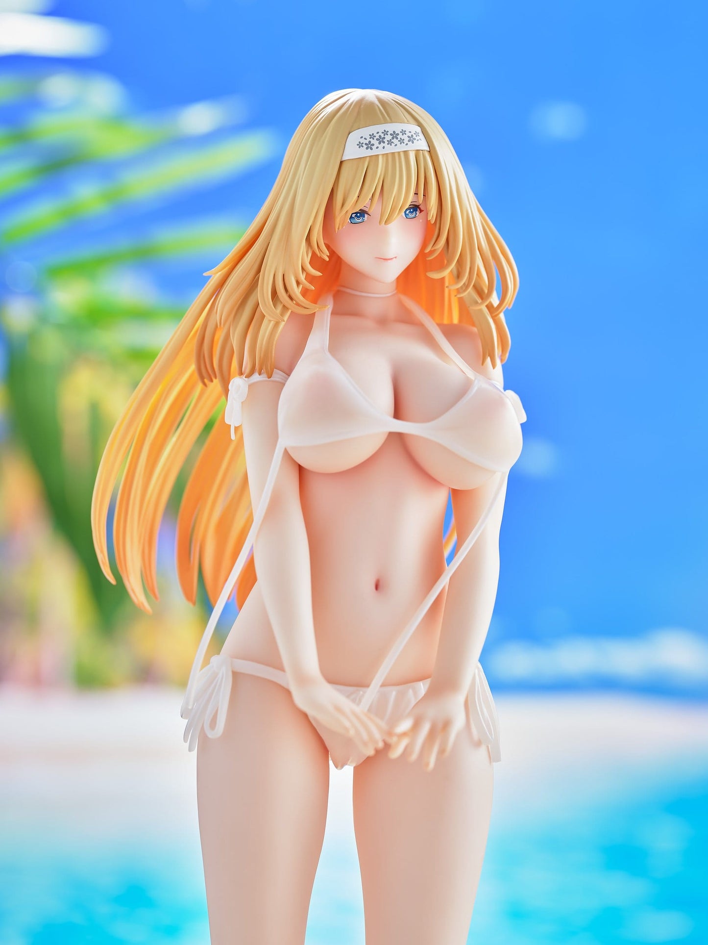 omoe Sakura Swimsuit Blonde Hair Wholesome Ver. Illustration by Toshi Tsutakaze  Daiki Kougyo