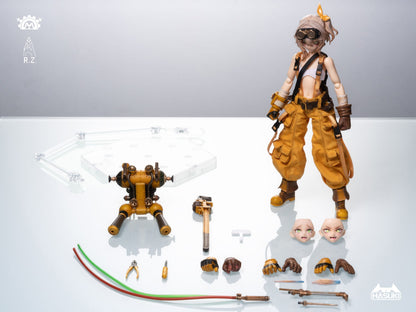 PA007 Mechanic Fiona - Pocket Art Actionfigur - Hasuki