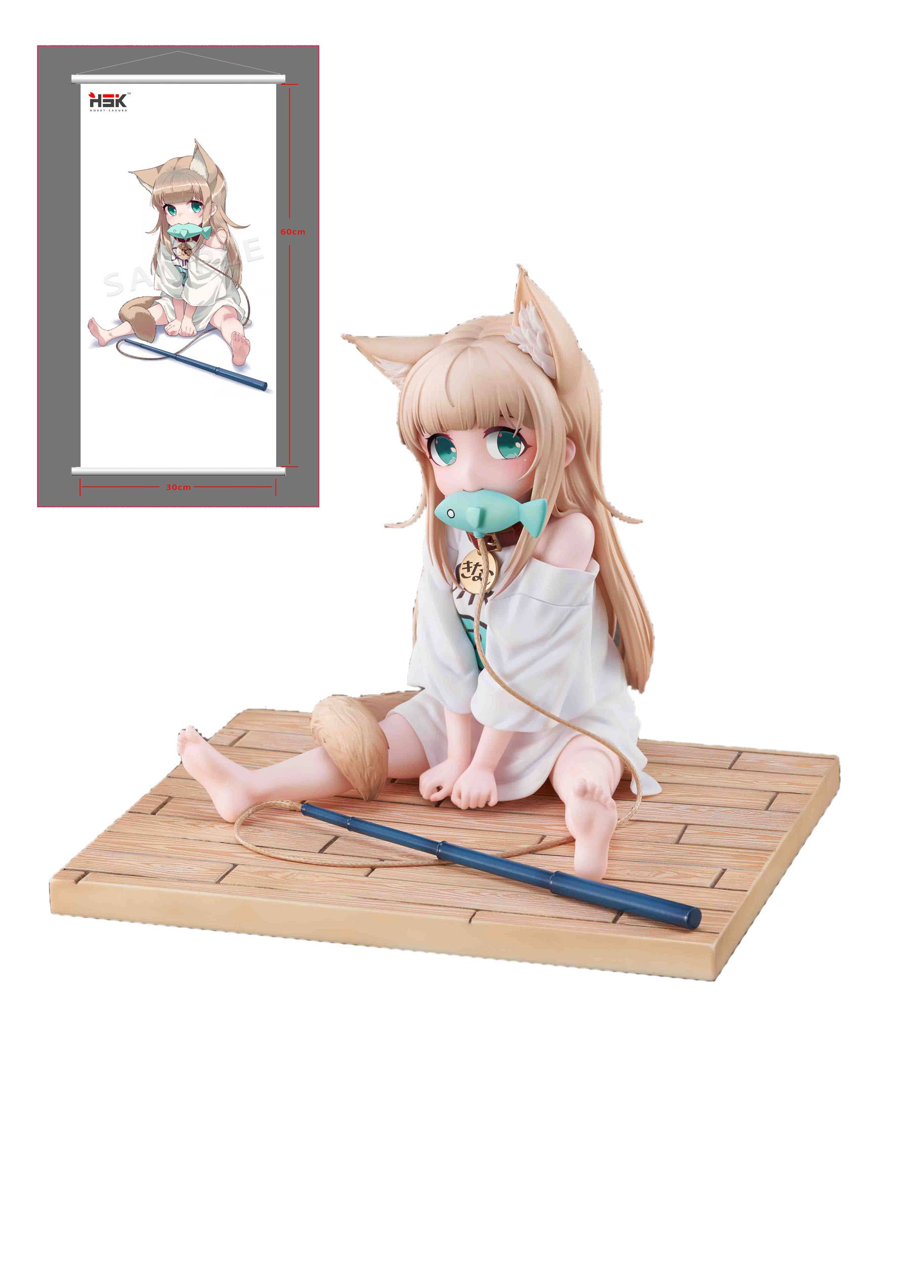 Kinako Sitting Fish Deluxe Ver. My Cat Ia A Girl And She's Cute - Anime Figuren günstig kaufen