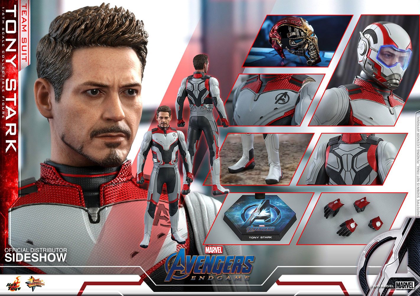 Tony Stark (Team Suit) 1/6 Scale Collectible Figure – Hot Toys Movie Masterpiece (Avengers: Endgame)