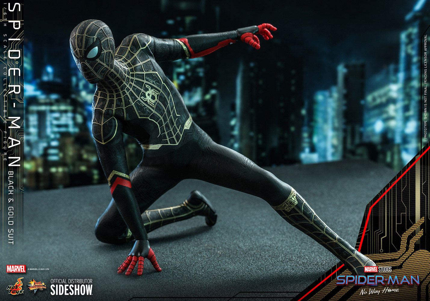Spider-Man (Black & Gold Suit) Masterpiece  Hot Toys