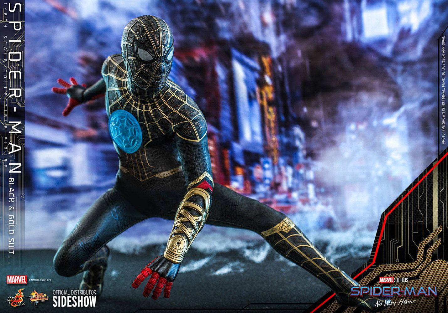 Spider-Man (Black & Gold Suit) Masterpiece  Hot Toys