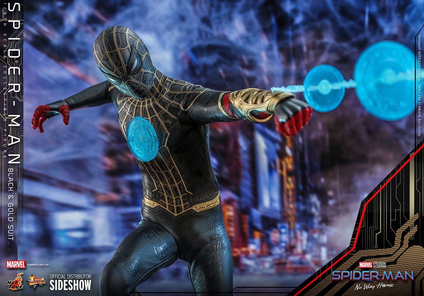 Spider-Man (Black & Gold Suit) Masterpiece  Hot Toys