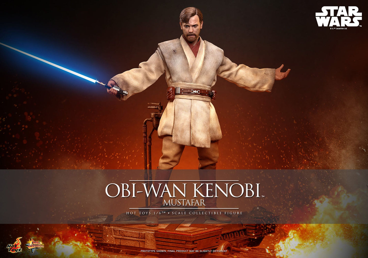 Obi-Wan Kenobi (Mustafar) Movie Masterpiece  Hot Toys