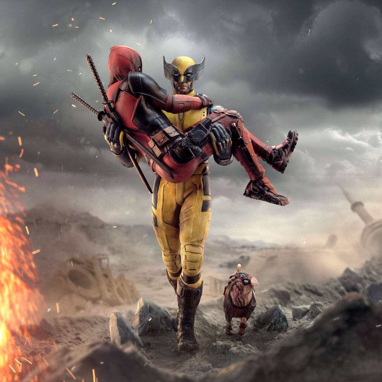 Deadpool & Wolverine Deluxe Art Scale Iron Studios