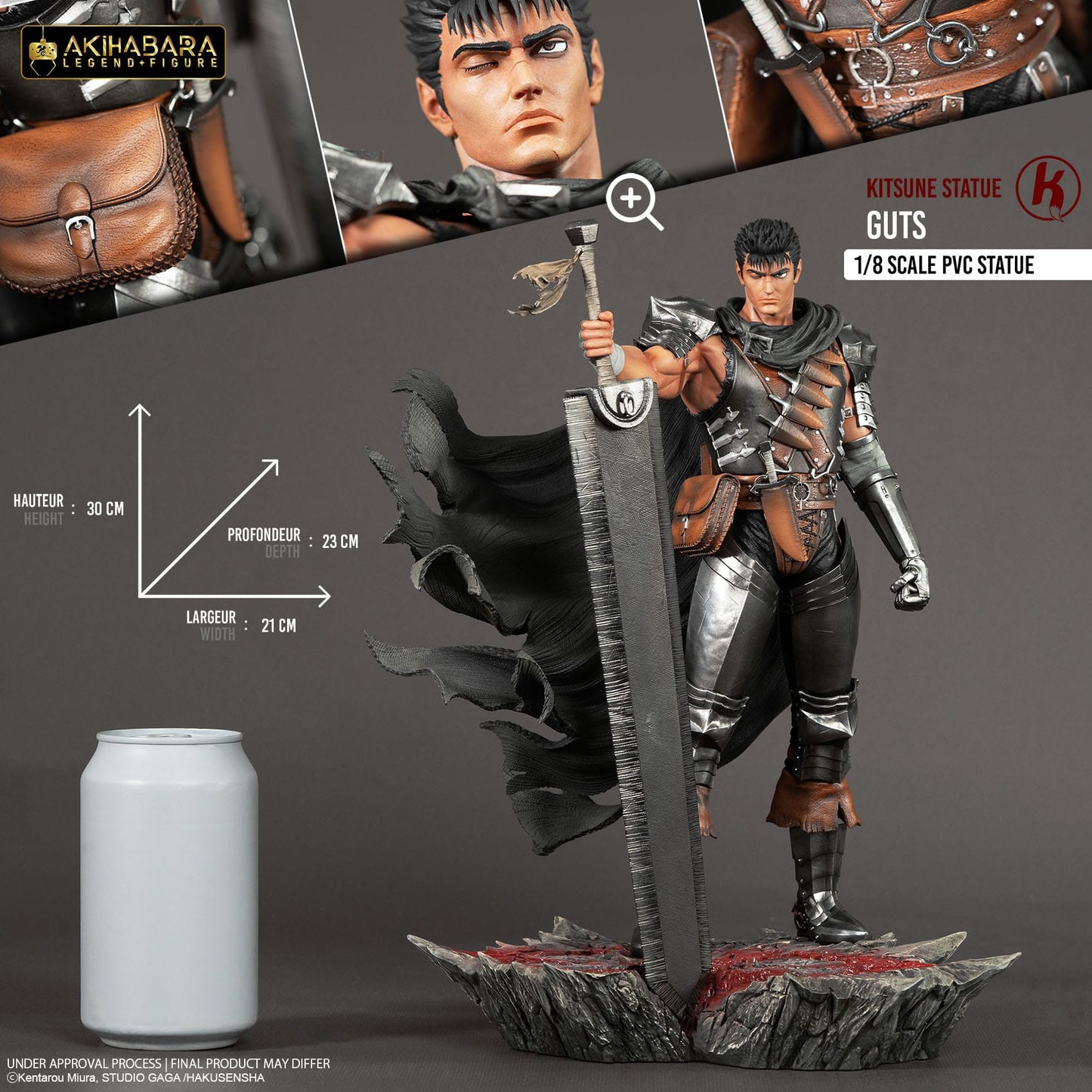 Guts Berserk Kitsune Statue
