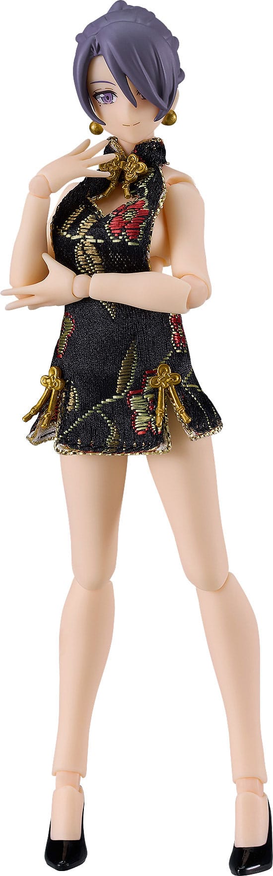 Female Body (Mika) - Mini Skirt Chinese Dress Outfit (Black) - Max Factory - Anime Figuren günstig kaufen