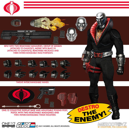 Destro com função de iluminação - G.I. Joe - Mezco