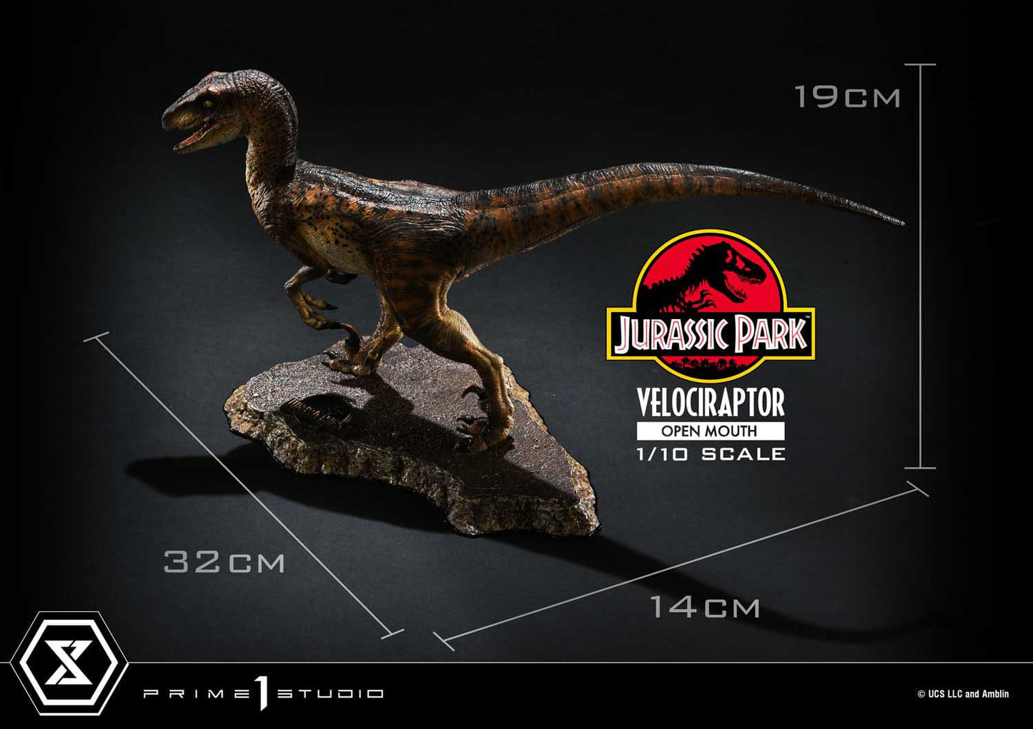 Velociraptor Open Mouth Prime 1 Studios