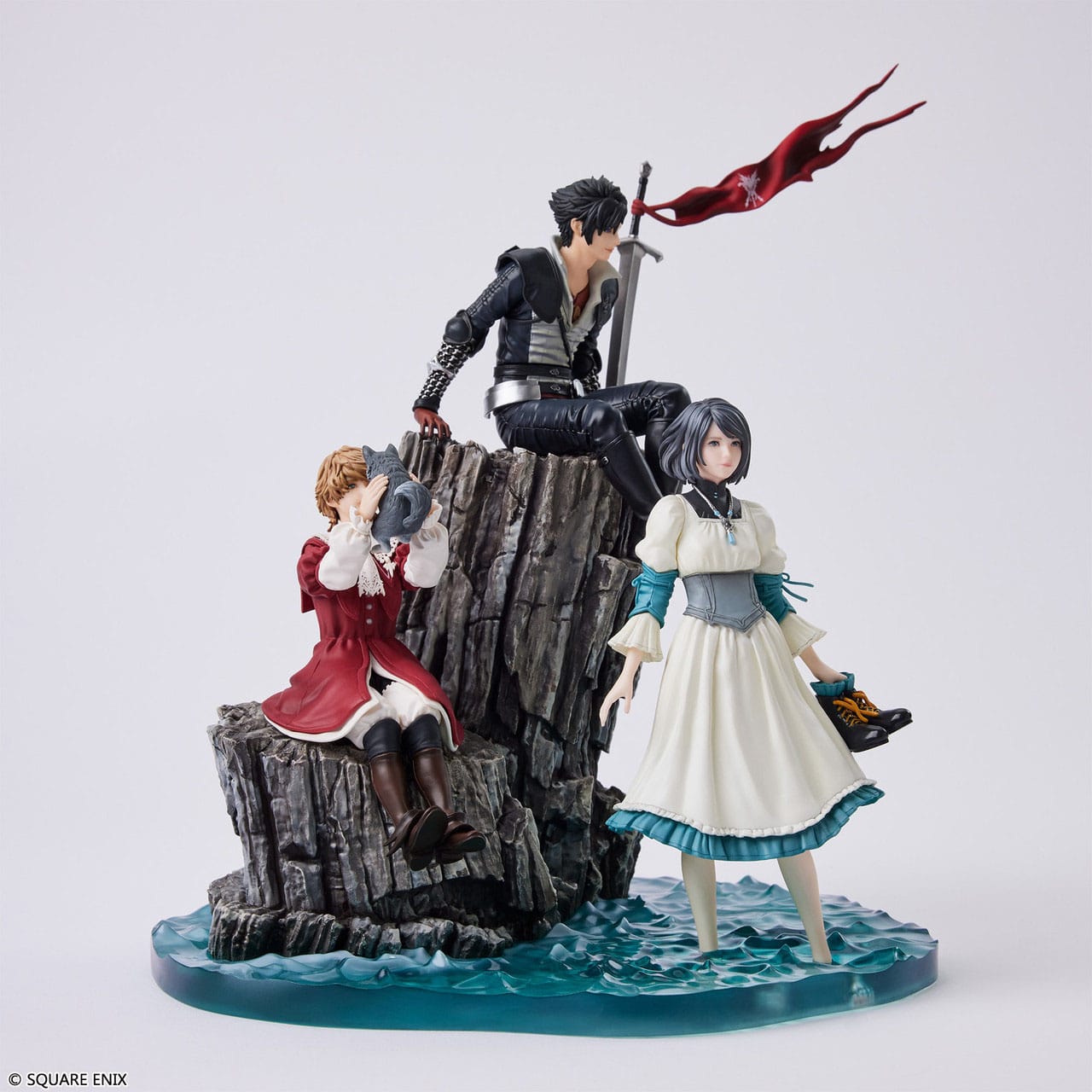Clive Rosfield, Jill Warrick, Joshua Rosfield & Torgal Diorama Square Enix