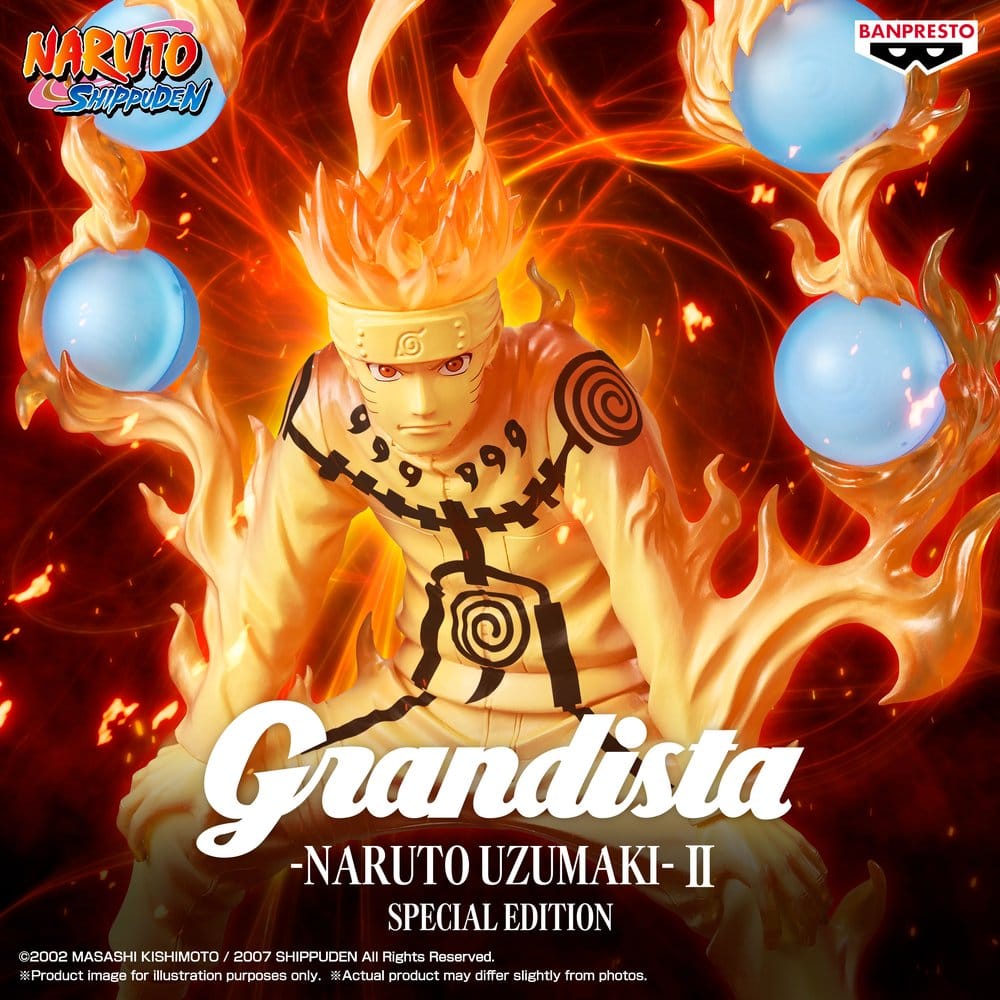 Naruto Shippuden Grandista PVC-Figur Naruto Uzumaki II Special Edition - Anime Figuren günstig kaufen