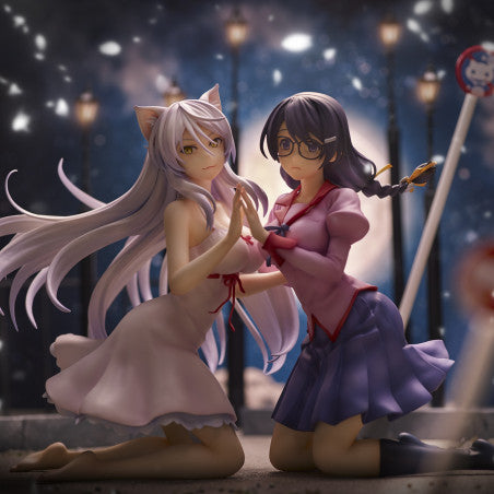 "Nekomonogatari" Tsubasa Hanekawa Set of 2 Figure