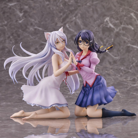"Nekomonogatari" Tsubasa Hanekawa Set of 2 Figure