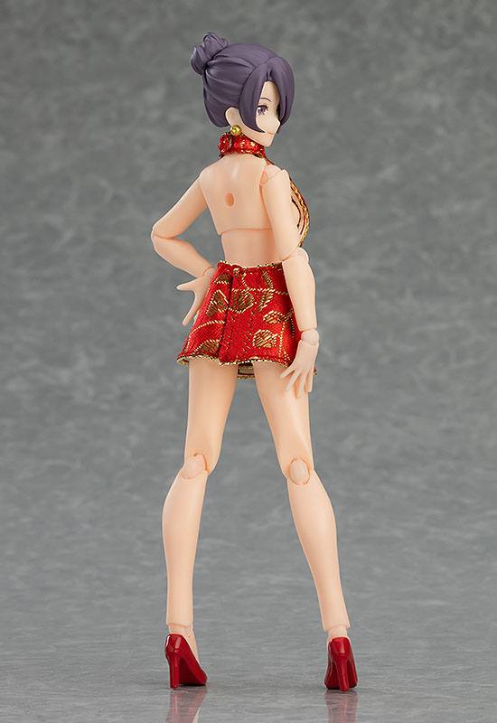Original Character Figma Actionfigur Female Body (Mika) with Mini Skirt Chinese Dress Outfit - Anime Figuren günstig kaufen