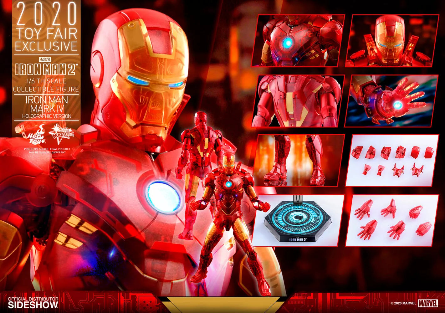 Iron Man Mark IV (Holographic Version) – 1/6 Scale Collectible Figure | Hot Toys