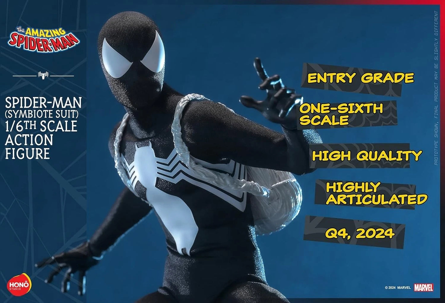 🕷️ Spider-Man (Symbiote Suit) – 1/6 Scale Figur von Hot Toys