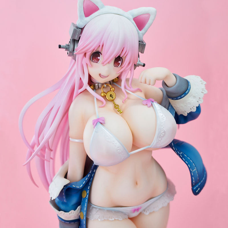 Super Sonico White Cat Ver. Figure [Union Creative]