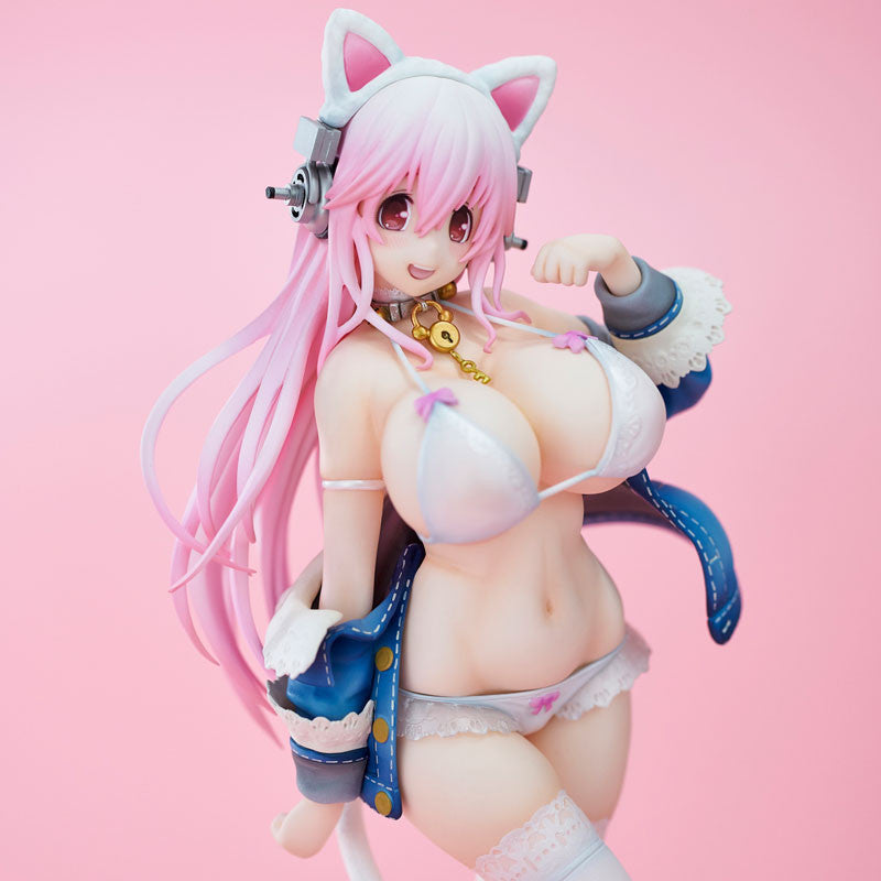 Super Sonico White Cat Ver. Figure [Union Creative]