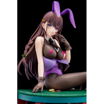 The Demon Sword Master of Excalibur Academy Statue 1/6 Elfine Phillet wearing flower's purple bunny costume with Nip Slip Gimmick System 17 cm
