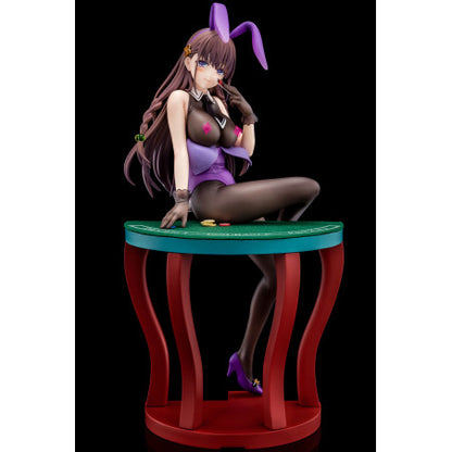 The Demon Sword Master of Excalibur Academy Statue 1/6 Elfine Phillet wearing flower's purple bunny costume with Nip Slip Gimmick System 17 cm