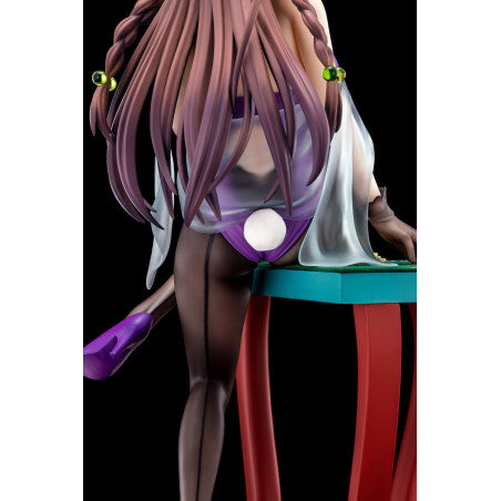 The Demon Sword Master of Excalibur Academy Statue 1/6 Elfine Phillet wearing flower's purple bunny costume with Nip Slip Gimmick System 17 cm