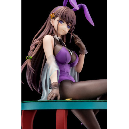 The Demon Sword Master of Excalibur Academy Statue 1/6 Elfine Phillet wearing flower's purple bunny costume with Nip Slip Gimmick System 17 cm