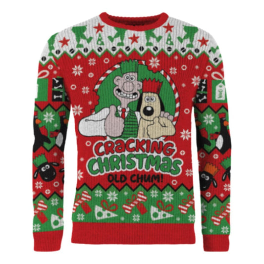 Wallace & Gromit Christmas Pullover Cracking Christmas Old Chum! - Anime Figuren günstig kaufen