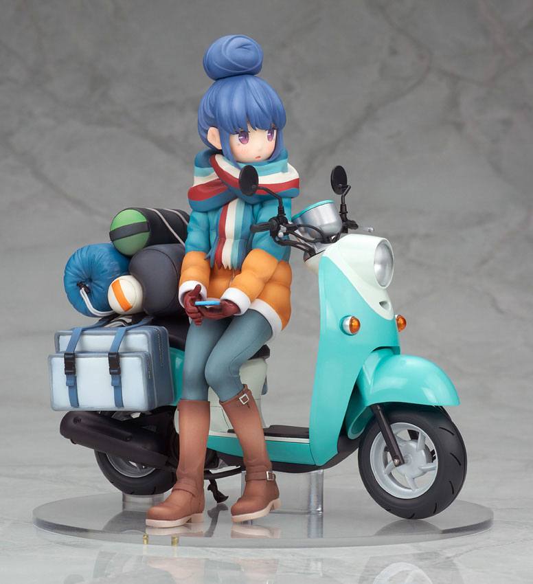 Laid-Back Camp PVC Statue Rin Shima with Scooter - Anime Figuren günstig kaufen