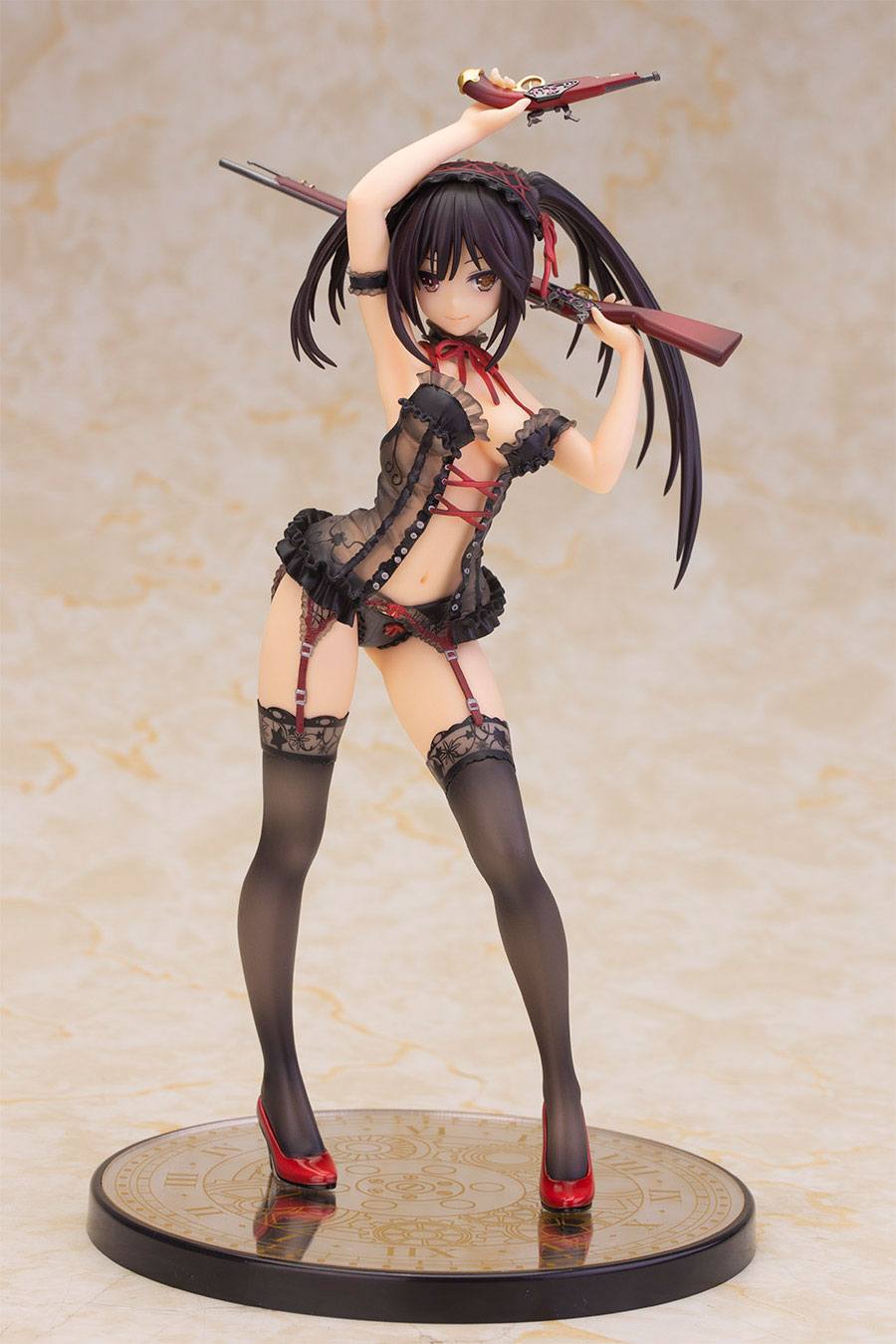 Date A Live II PVC Statue Tokisaki Kurumi Lingerie Black Color Version - Anime Figuren günstig kaufen