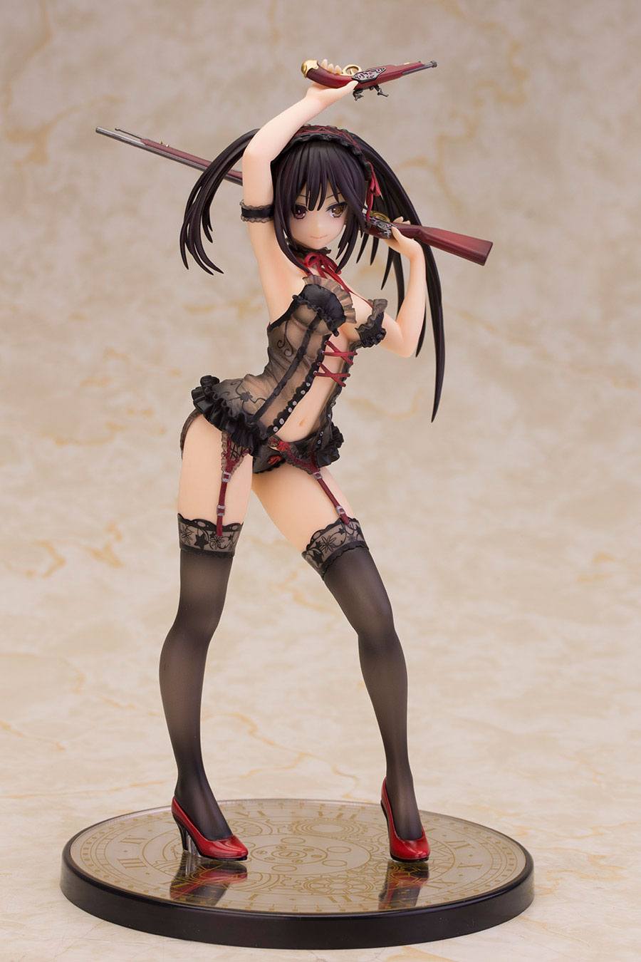 Date A Live II PVC Statue Tokisaki Kurumi Lingerie Black Color Version - Anime Figuren günstig kaufen