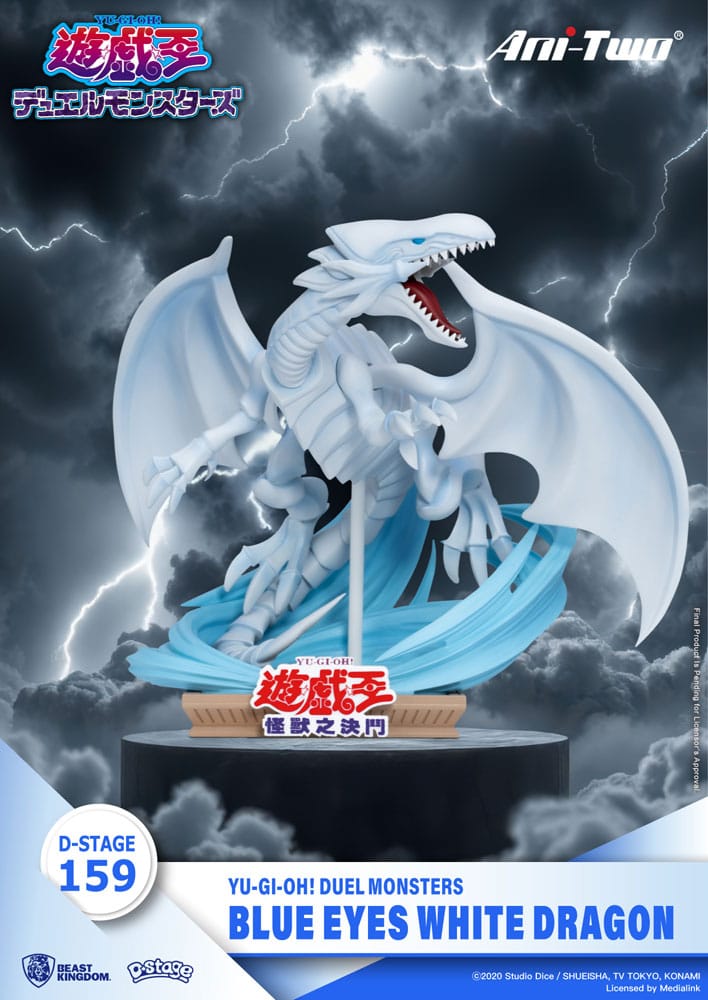 Blue Eyes White Dragon Yu-Gi-Oh! Duel Monsters D-Stage Beast Kingdoms - Anime Figuren günstig kaufen