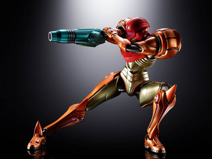 Samus Aran LED Chogokin Diecast Bandai Tamashii Nations