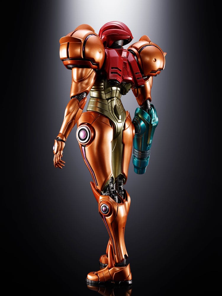 Samus Aran LED Chogokin Diecast Bandai Tamashii Nations