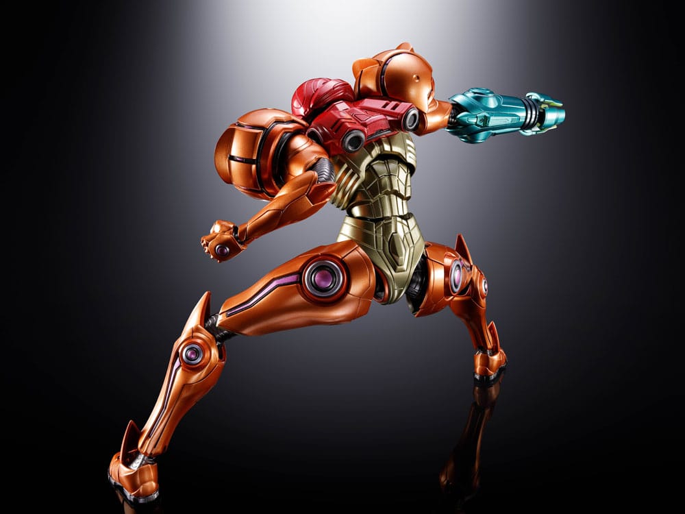 Samus Aran LED Chogokin Diecast Bandai Tamashii Nations