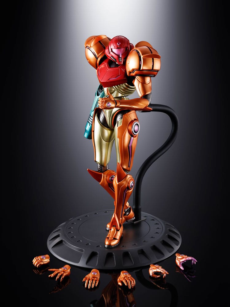 Samus Aran LED Chogokin Diecast Bandai Tamashii Nations