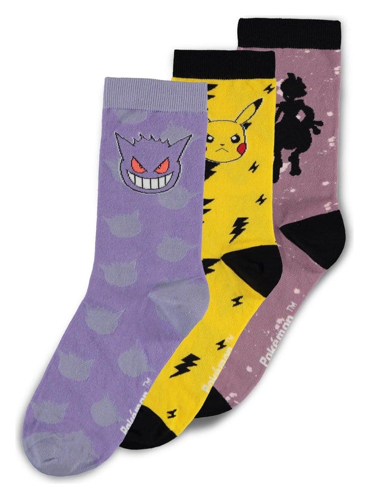 Pokémon Socken 3er-Pack Crew 39-42 - Anime Figuren günstig kaufen