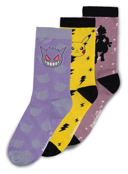 Pokémon Socken 3er-Pack Crew 39-42 - Anime Figuren günstig kaufen