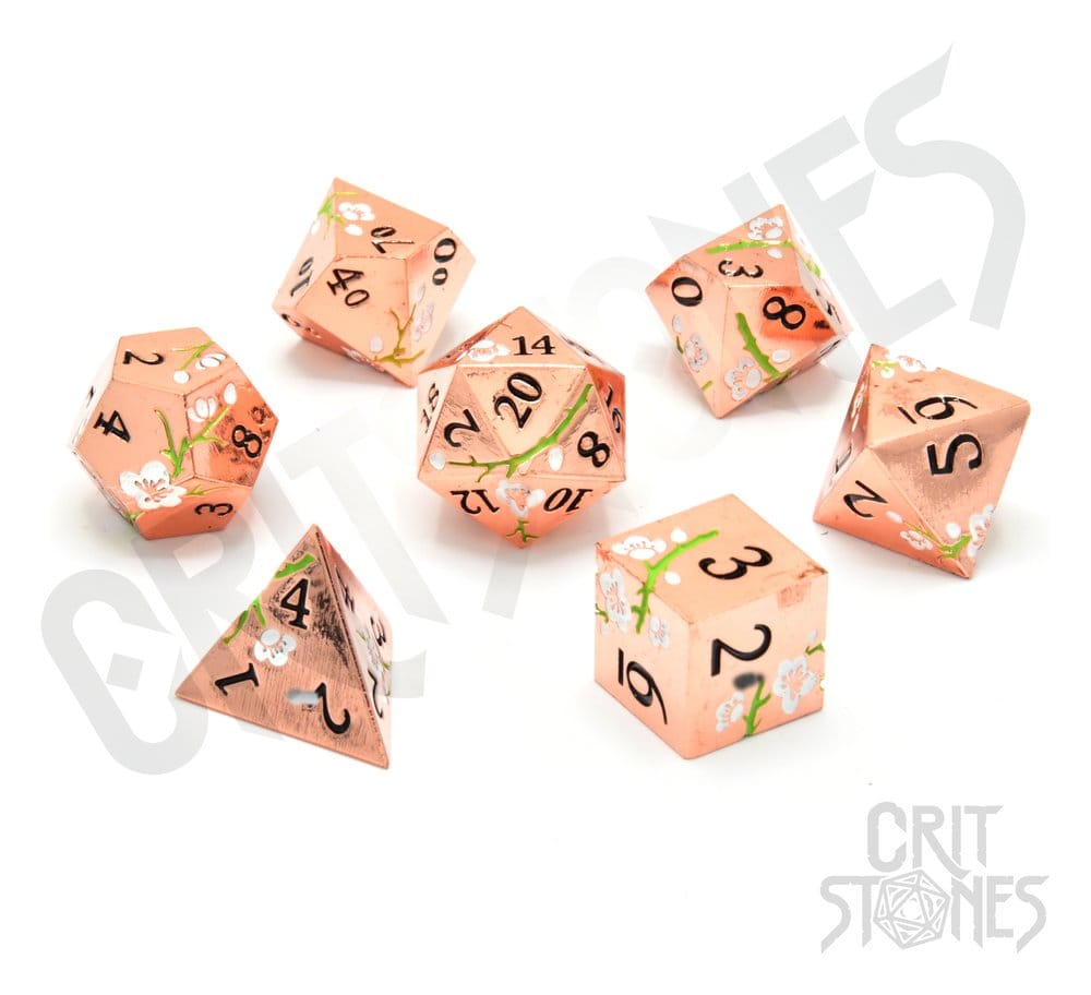 CritStones Metal Würfel Set Pink Blossom (7) - Anime Figuren günstig kaufen