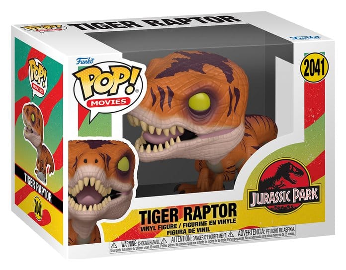 Jurassic Park POP! Movies Vinyl Figur Tiger Raptor - Anime Figuren günstig kaufen