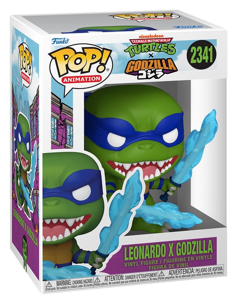 Godzilla x Turtles POP! Animation Vinyl Figur Leonardo X Godzilla - Anime Figuren günstig kaufen
