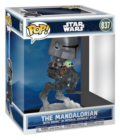 Star Wars: The Mandalorian and Grogu POP! Rides Deluxe Vinyl Wackelkopf-Figur The Mandalorian with Grogu in Imperial Remnant AT-RT - Anime Figuren günstig kaufen