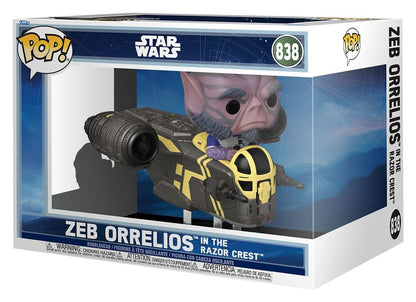 Star Wars: The Mandalorian and Grogu POP! Rides Deluxe Vinyl Wackelkopf-Figur Zeb Orrelios in the Razor Crest - Anime Figuren günstig kaufen