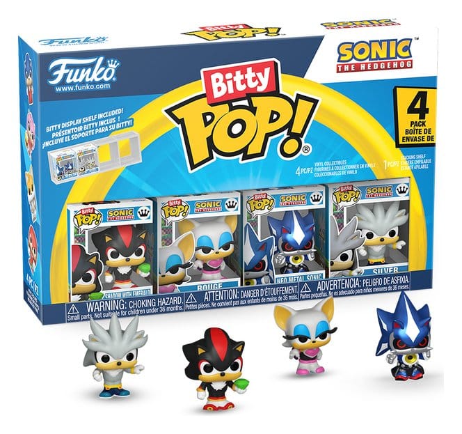 Sonic Bitty POP! Vinyl Figuren 4er-Pack Shadow 2, - Anime Figuren günstig kaufen