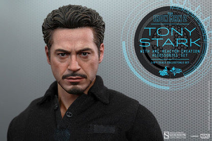 Tony Stark with Arc Reactor Creation Accessories Iron Man 2 Movie Masterpiece Hot Toys