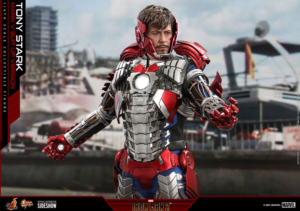 Iron Man 2 Movie Masterpiece Actionfigur Tony Stark (Mark V Suit Up Version) - Anime Figuren günstig kaufen