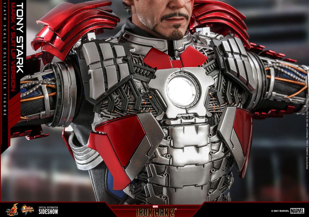 Iron Man 2 Movie Masterpiece Actionfigur Tony Stark (Mark V Suit Up Version) - Anime Figuren günstig kaufen
