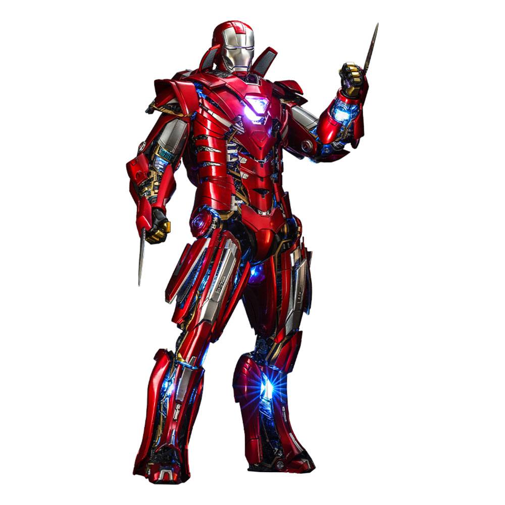 Iron Man 3 Movie Masterpiece Actionfigur Silver Centurion (Armor Suit Up Version) - Anime Figuren günstig kaufen