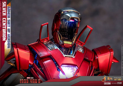 Iron Man 3 Movie Masterpiece Actionfigur Silver Centurion (Armor Suit Up Version) - Anime Figuren günstig kaufen