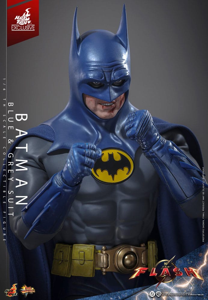 The Flash Movie Masterpiece Actionfigur Batman (Blue & Grey Suit) Limited Edition Hot Toys Exclusive - Anime Figuren günstig kaufen